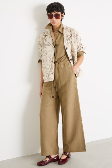 Embroidered drill jacket Intrend