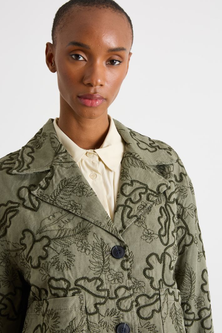 Embroidered drill jacket Intrend - 3