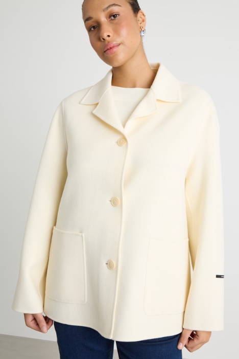 Wool-blend double-faced jacket Intrend