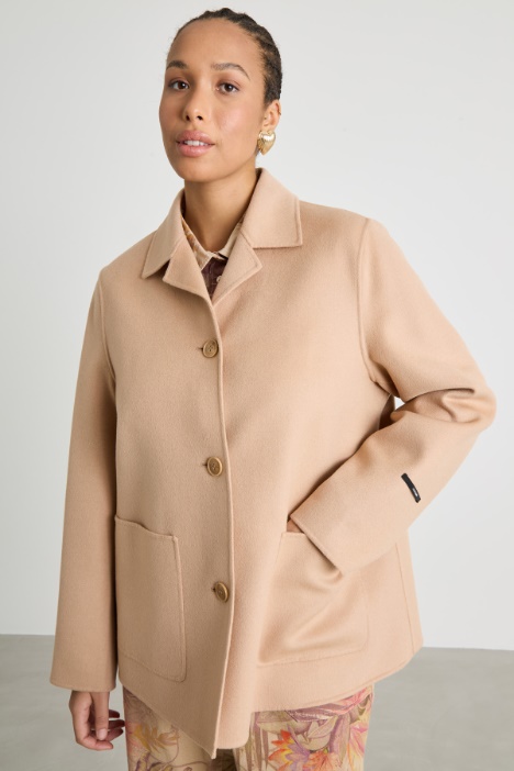 Wool-blend double-faced jacket Intrend