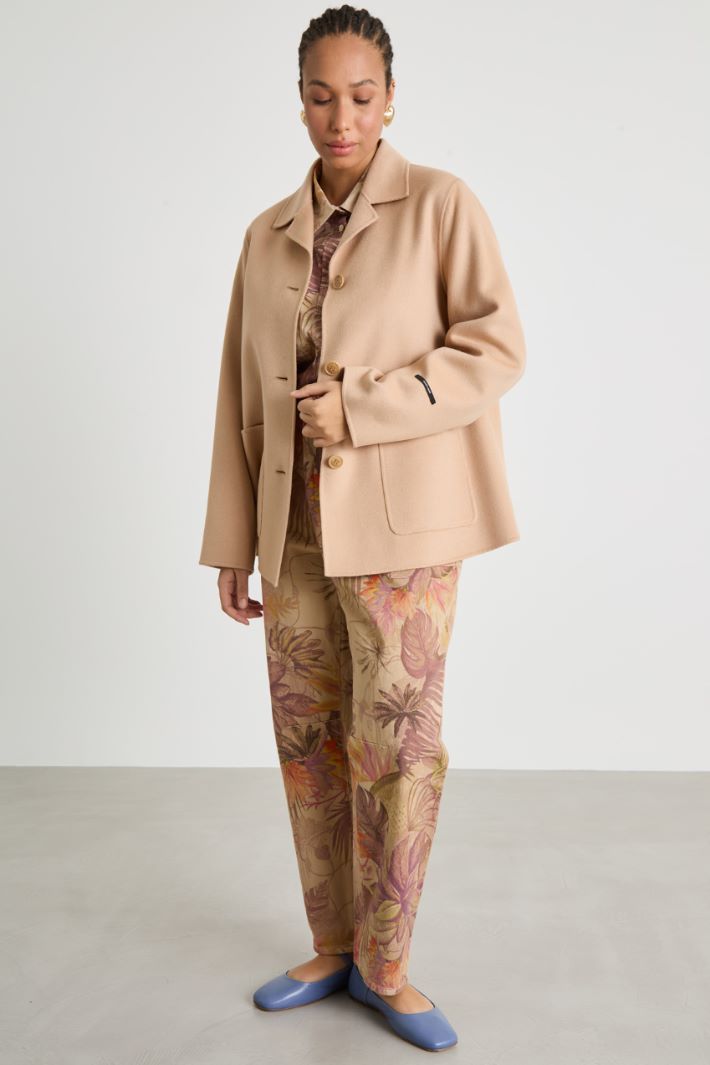 Wool-blend double-faced jacket Intrend