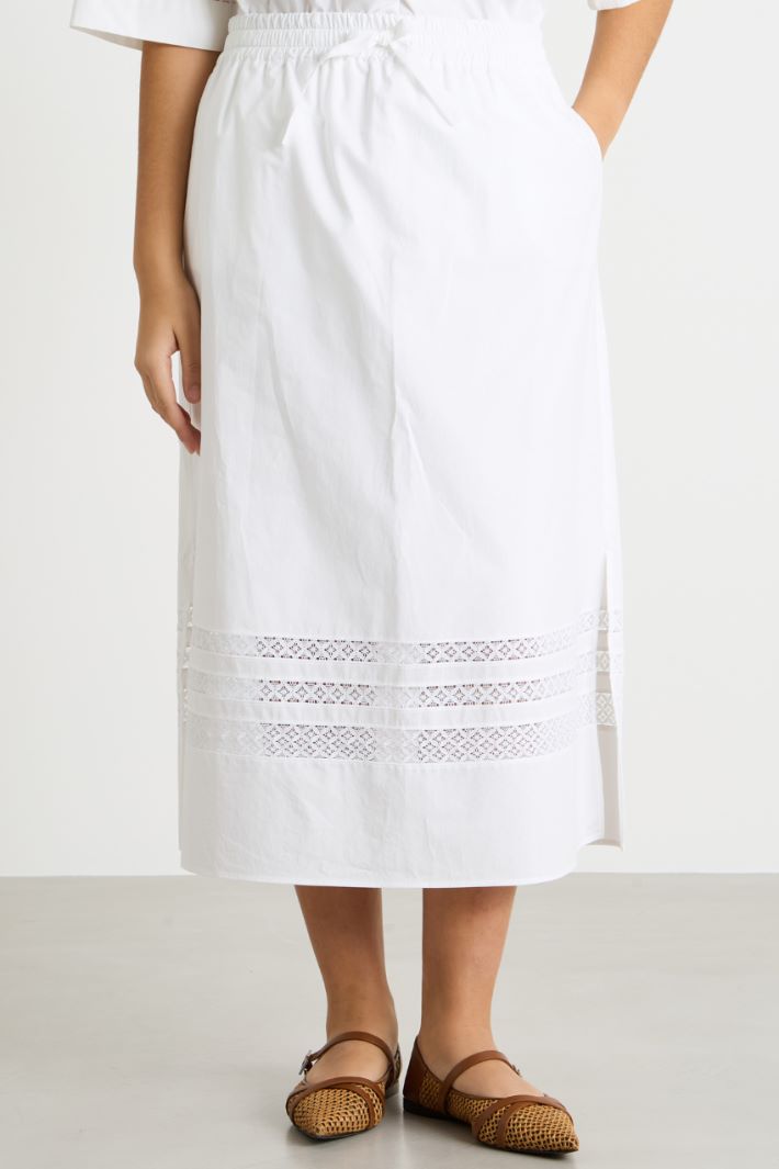 A-line canvas skirt Intrend - 2