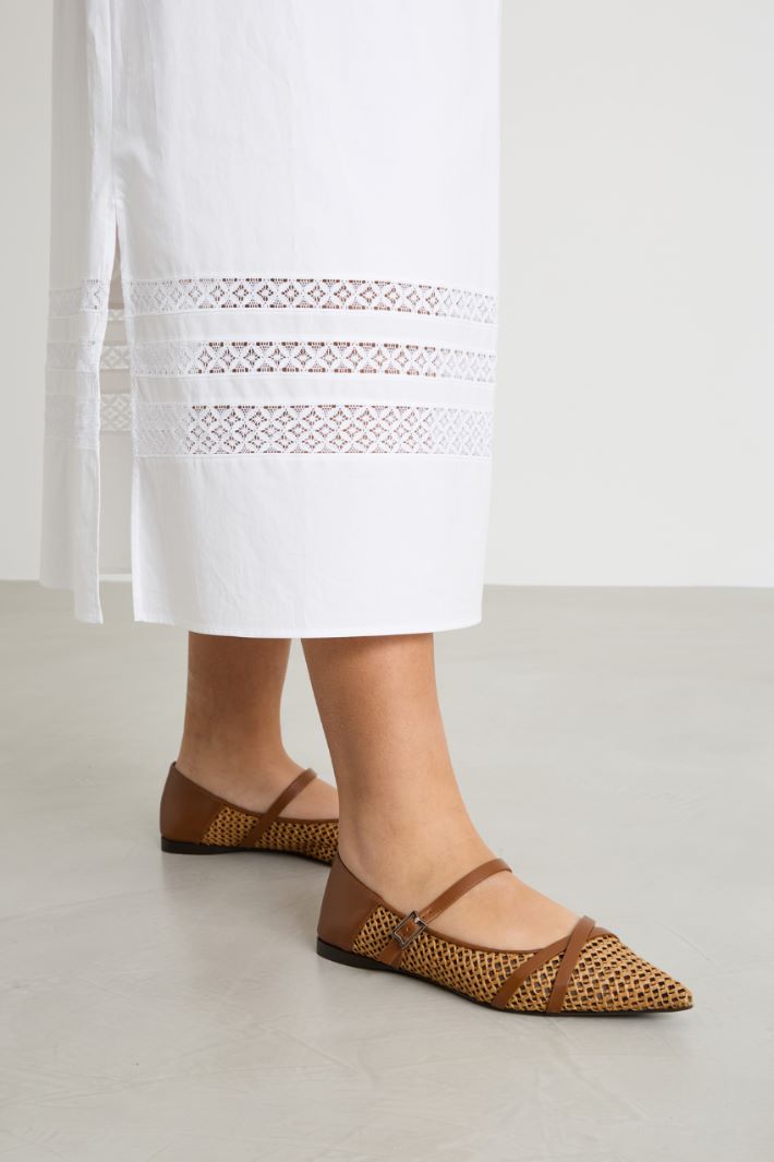 A-line canvas skirt Intrend - 3