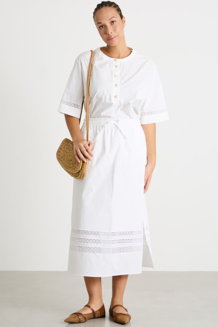 A-line canvas skirt Intrend