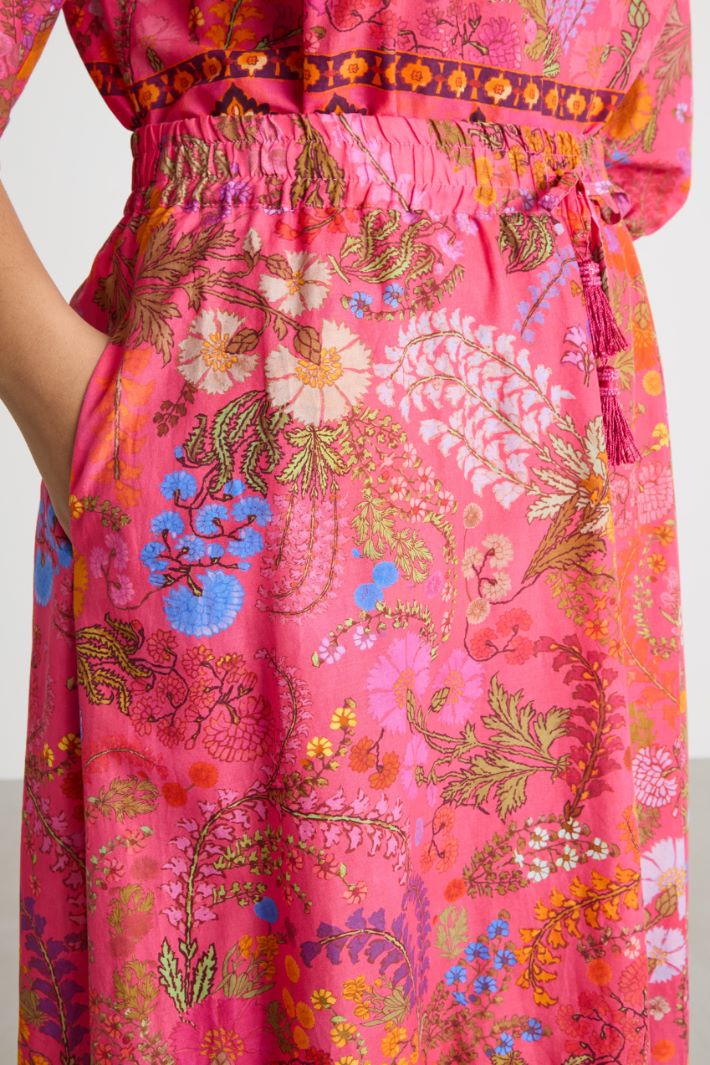 Printed Ruffled Skirt Intrend - 3