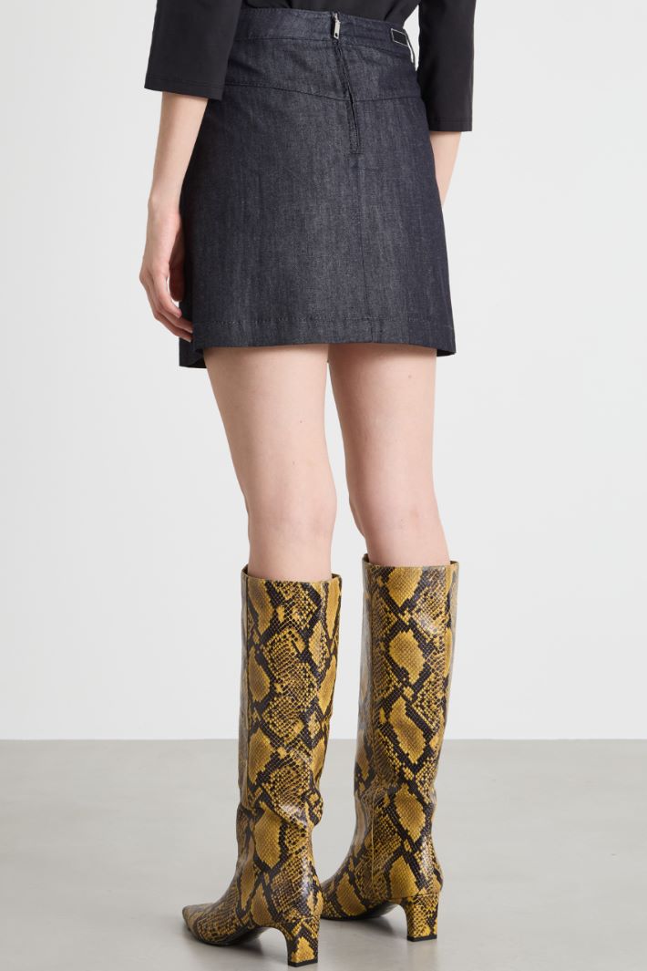 Denim miniskirt Intrend - 4