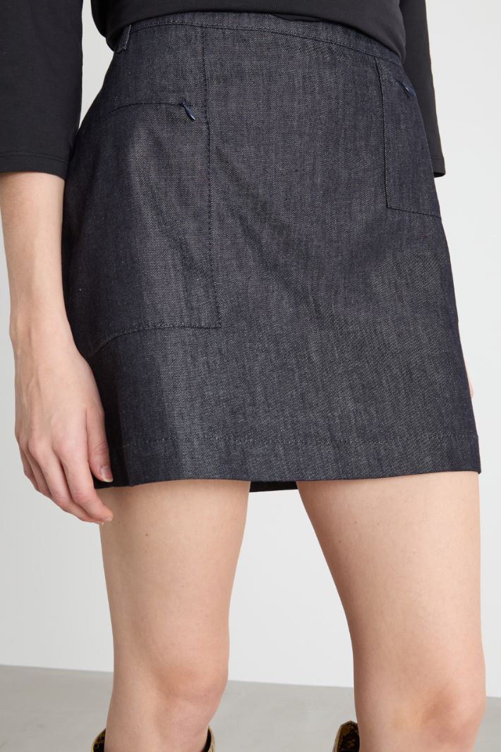 Denim miniskirt Intrend - 3