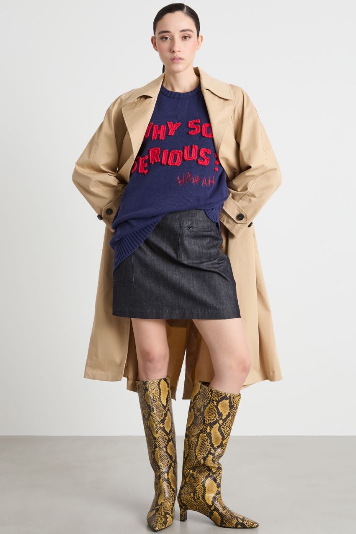 Denim miniskirt Intrend