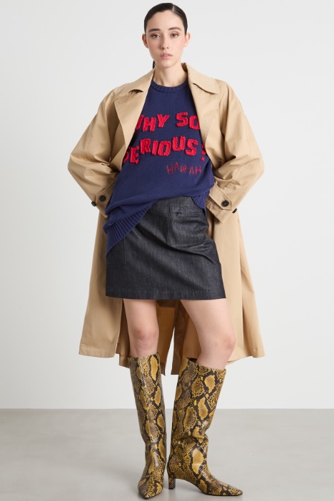 Denim miniskirt Intrend