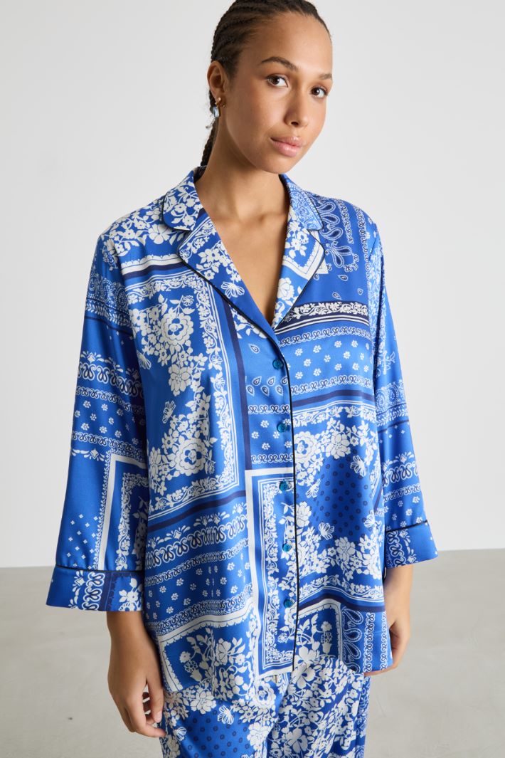 Printed twill blouse Intrend - 2