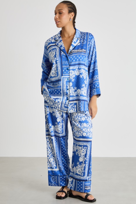 Printed twill blouse Intrend