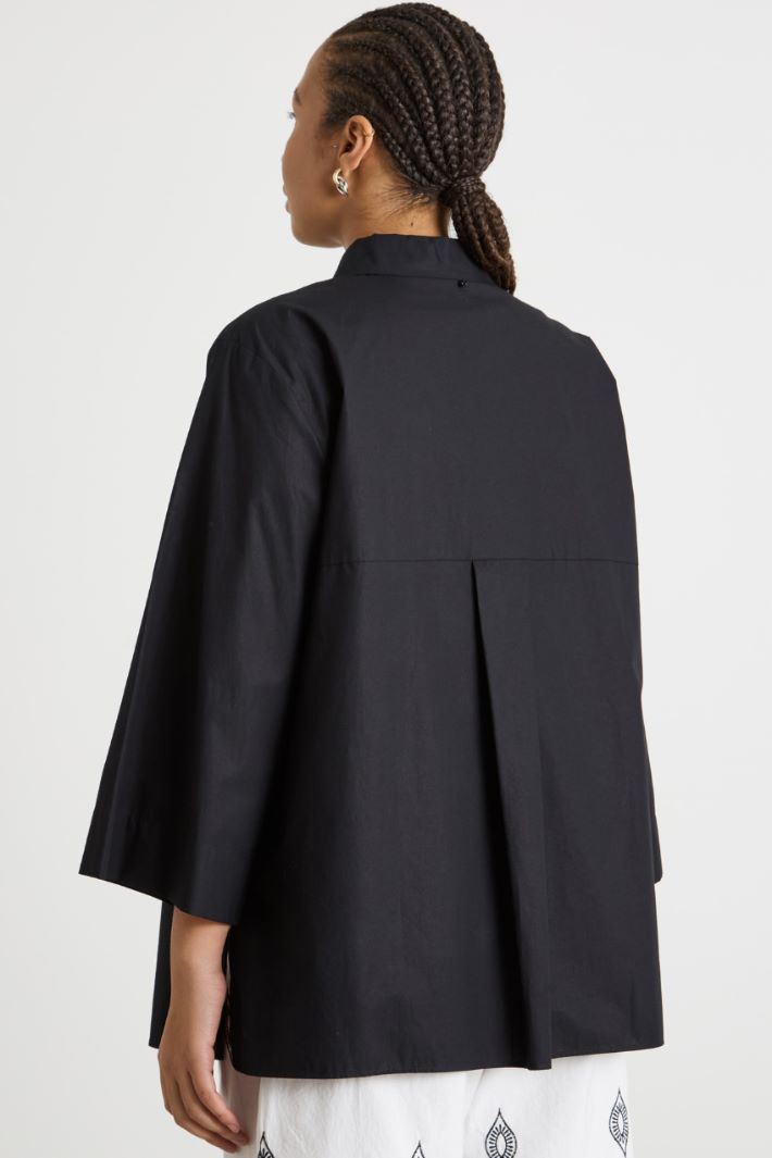 Wide poplin tunic Intrend - 4