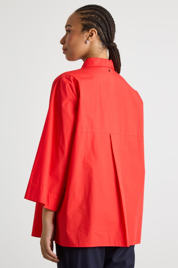 Wide poplin tunic Intrend - 4