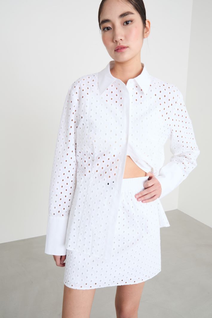 Broderie anglaise shirt Intrend - 2