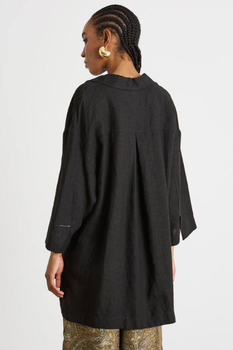 Camicia oversize in tela