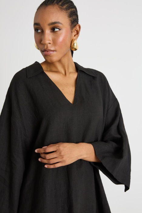 Camicia oversize in tela