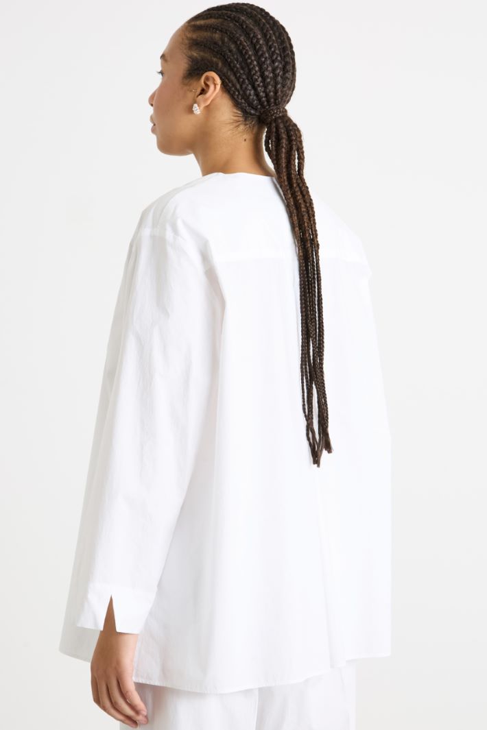 A-line canvas blouse Intrend - 4