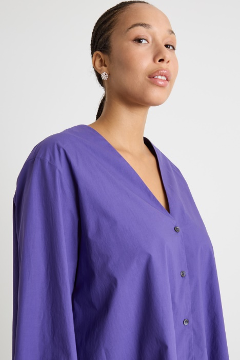 Camicia ampia in tela