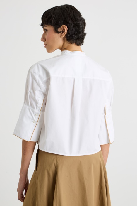 Camisa boxy de popelina