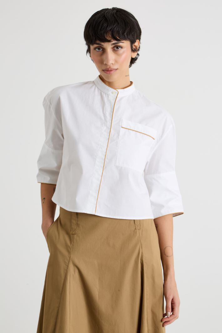 Boxy-fit poplin shirt Intrend - 2