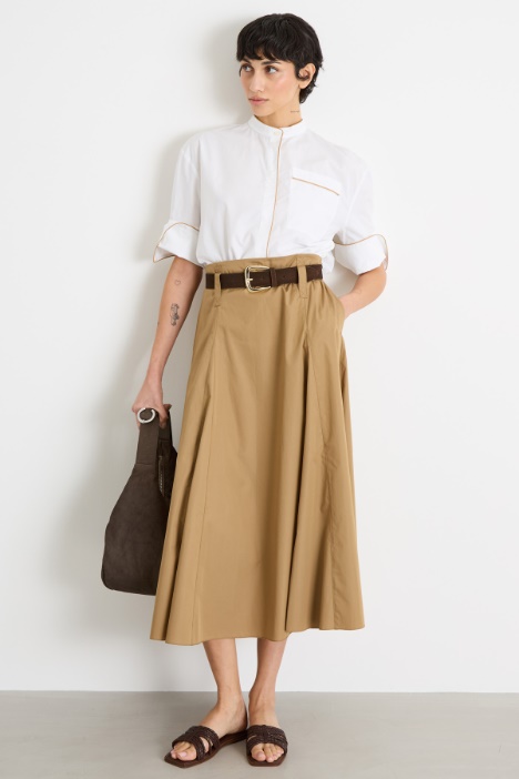 Boxy-fit poplin shirt Intrend