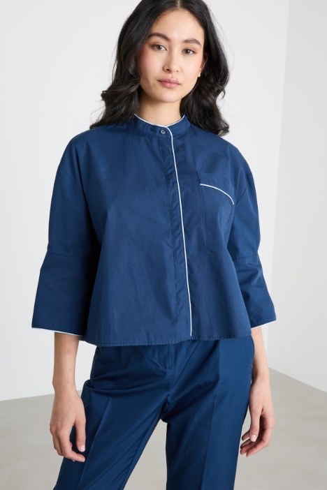 Boxy-fit poplin shirt Intrend