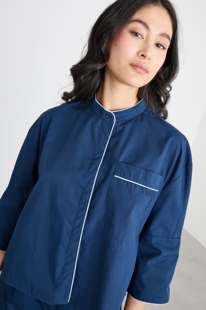 Boxy-fit poplin shirt Intrend - 3