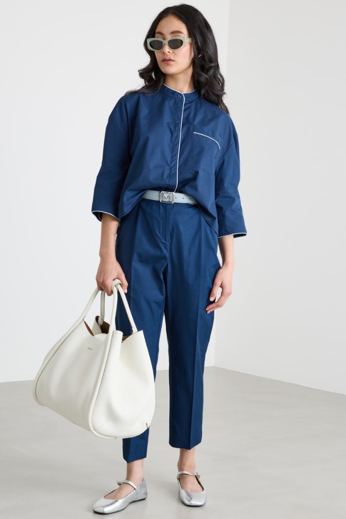 Boxy-fit poplin shirt Intrend