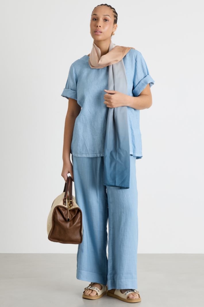 Linen Canvas Blouse Intrend