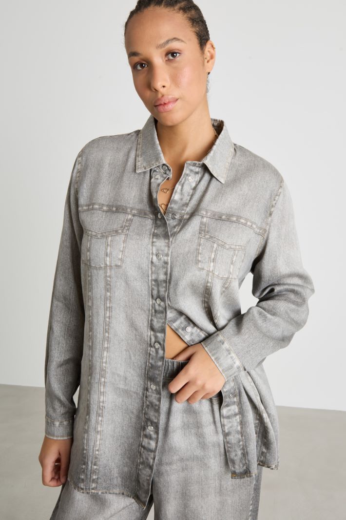 Denim-effect shirt Intrend - 2