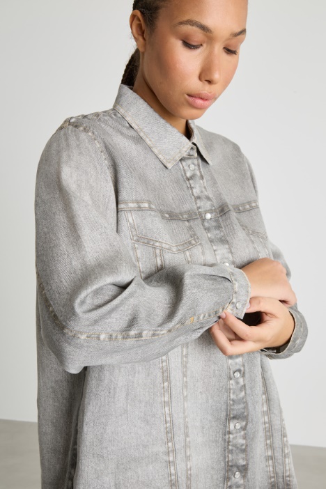 Camicia effetto jeans
