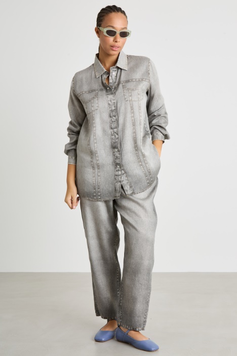 Denim-effect shirt Intrend