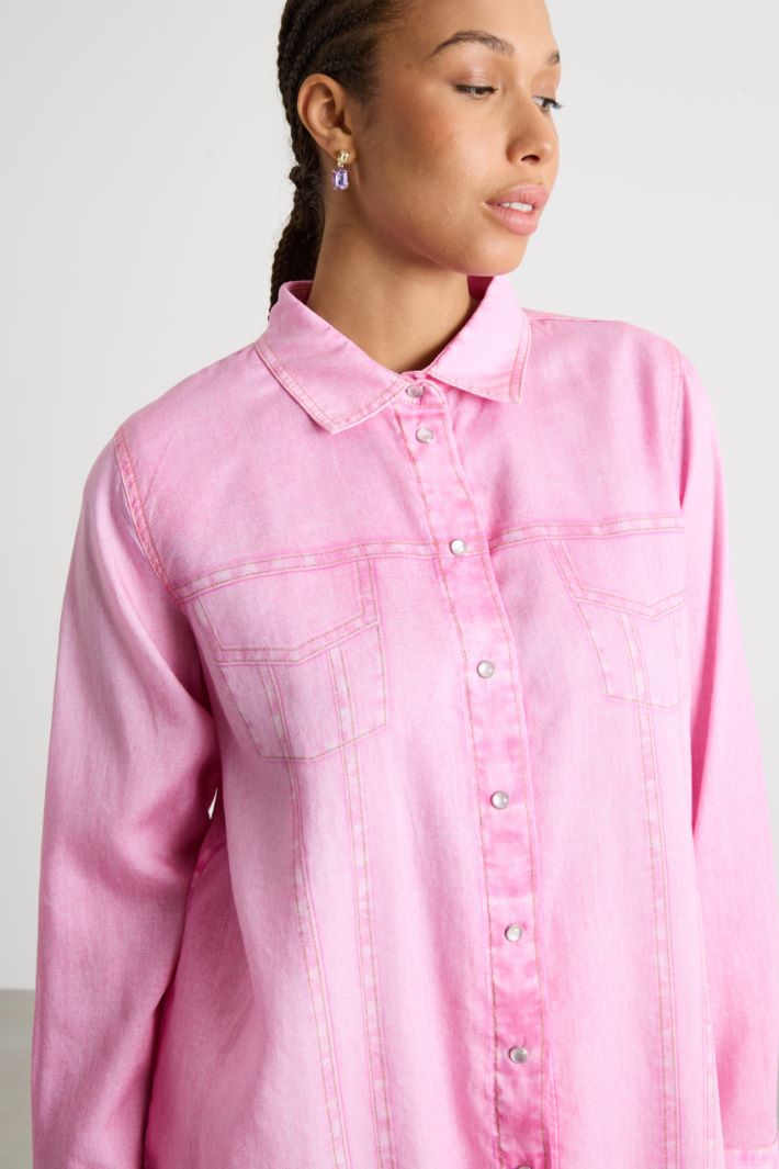 Denim-effect shirt Intrend - 3