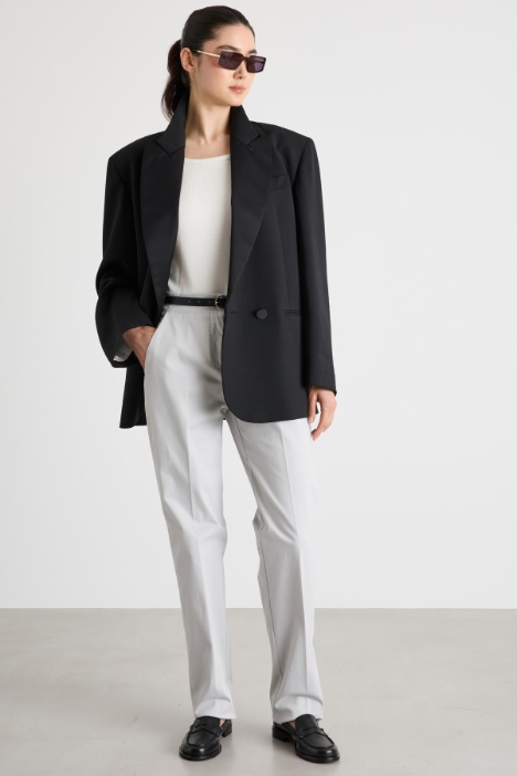 Stretch Straight-Leg Trousers Intrend