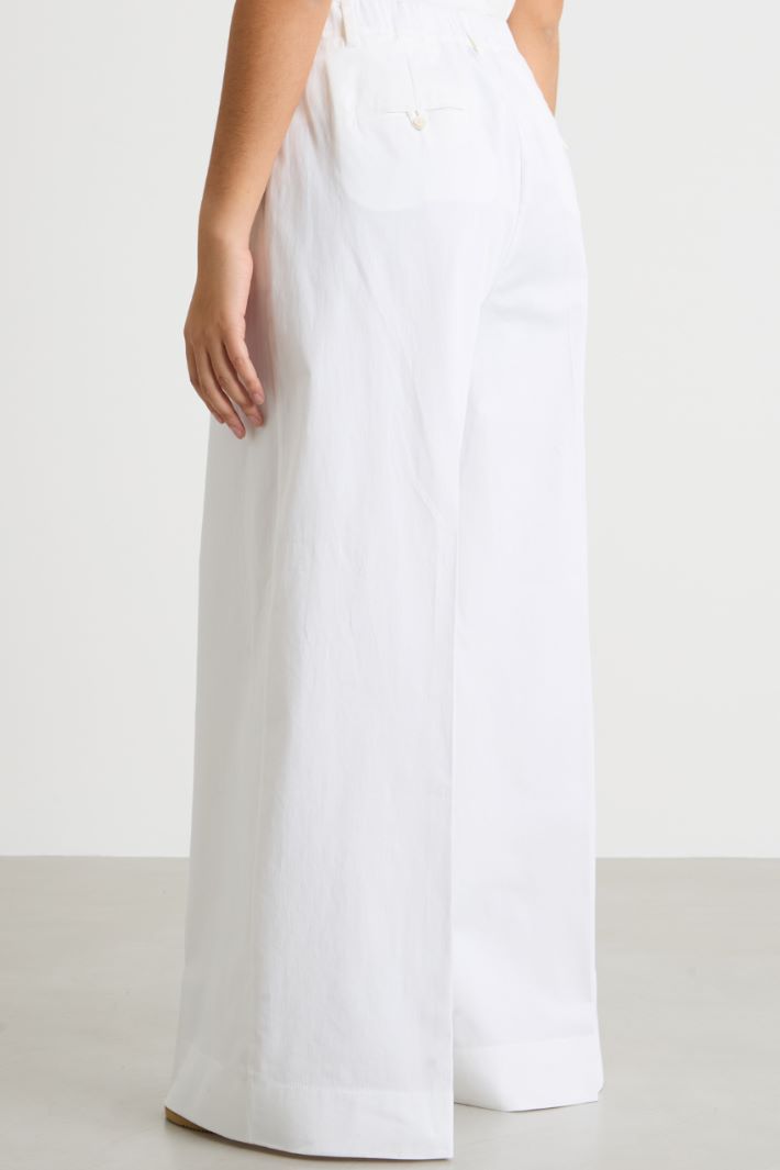 Flared gabardine trousers Intrend - 4