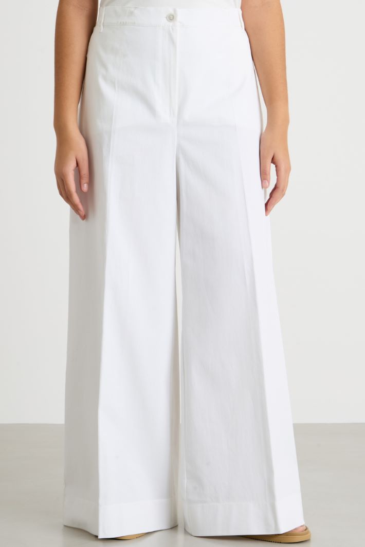 Flared gabardine trousers Intrend - 2