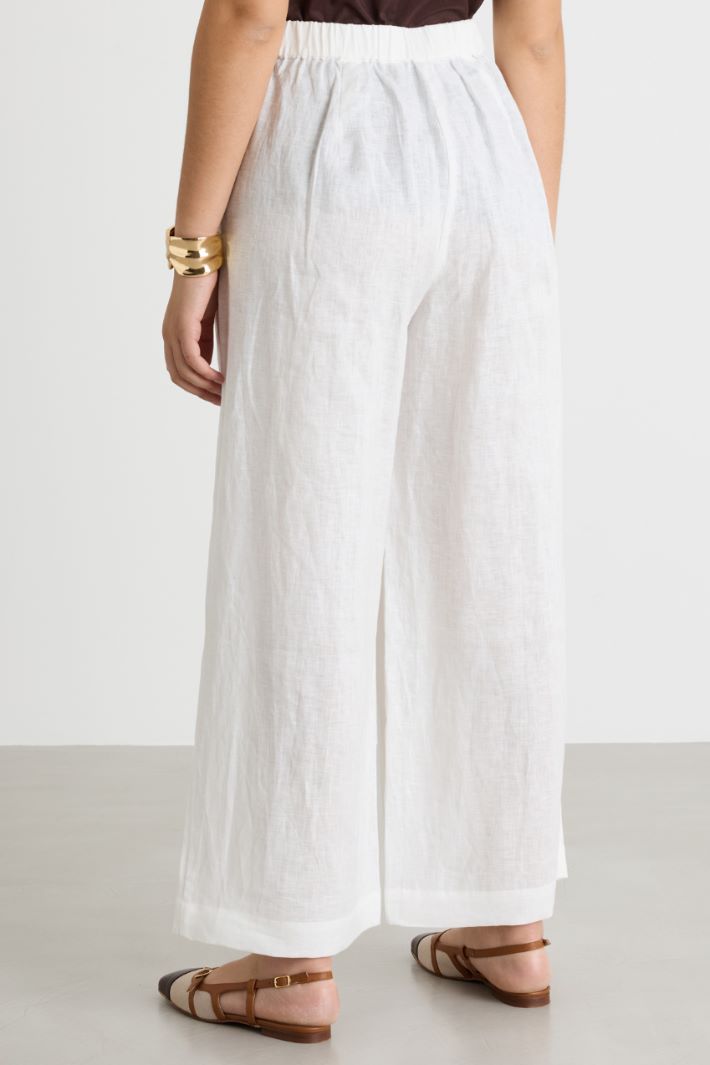 Pantalone ampio in tela Intrend - 2