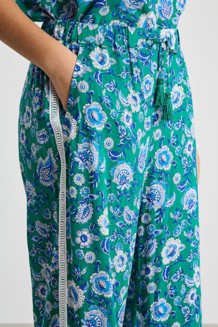 Drawstring wide-leg trousers Intrend - 3