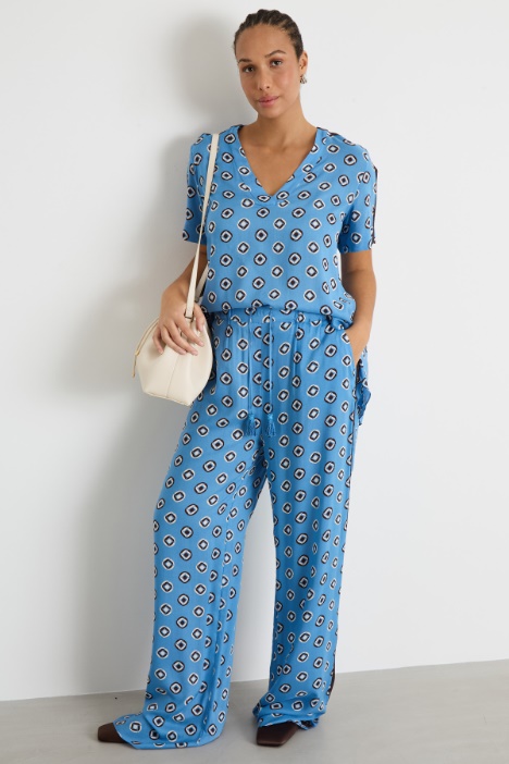 Drawstring wide-leg trousers Intrend