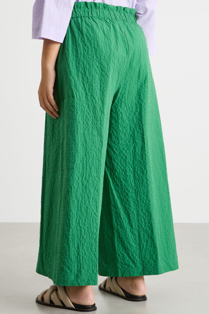 High-waisted drawstring trousers Intrend - 4