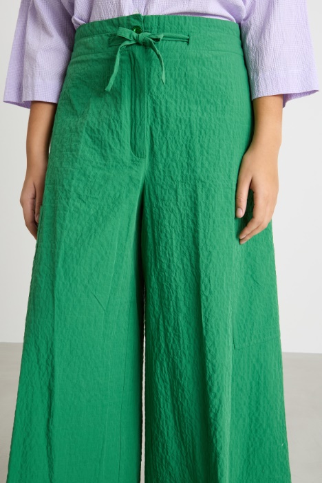 Pantalone a vita alta con coulisse