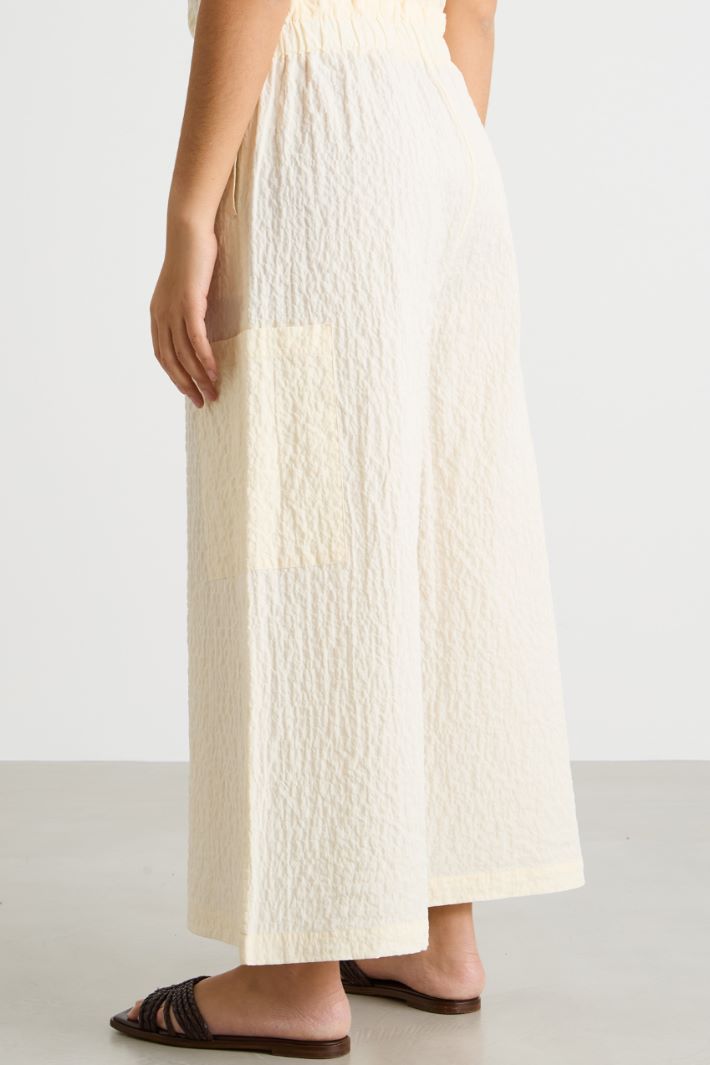 High-waisted drawstring trousers Intrend - 4