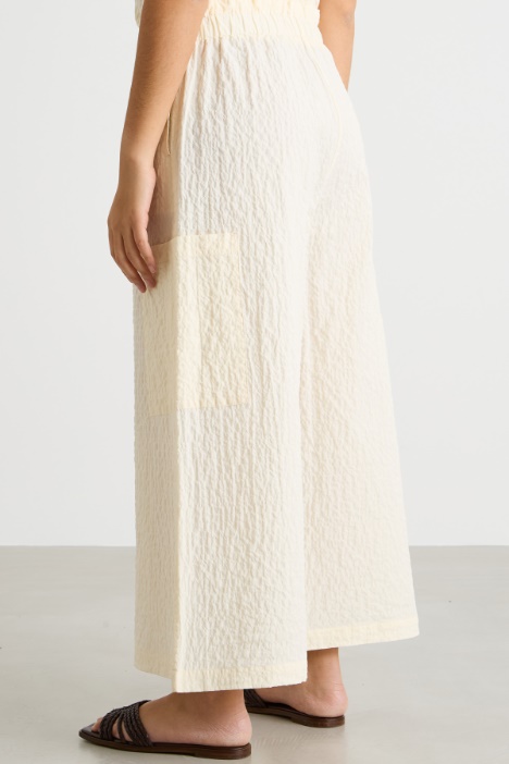 Pantalone a vita alta con coulisse