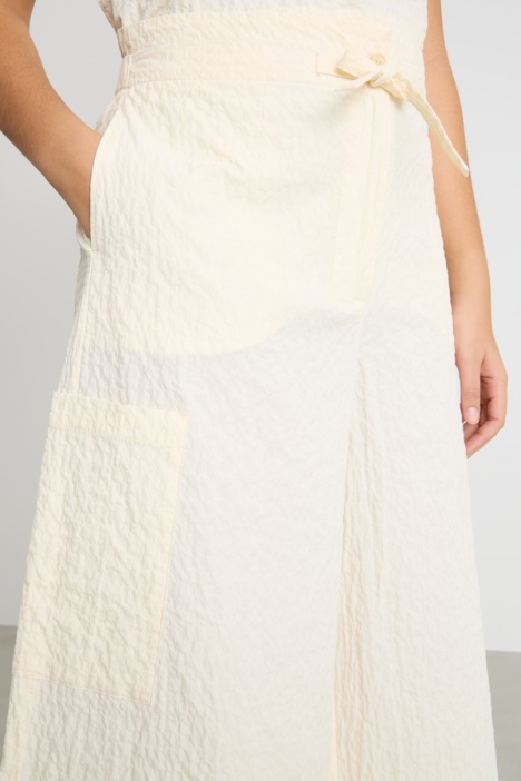 Pantalone a vita alta con coulisse