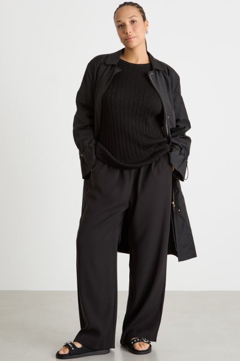 Wide-leg trousers with an elasticated waist Intrend