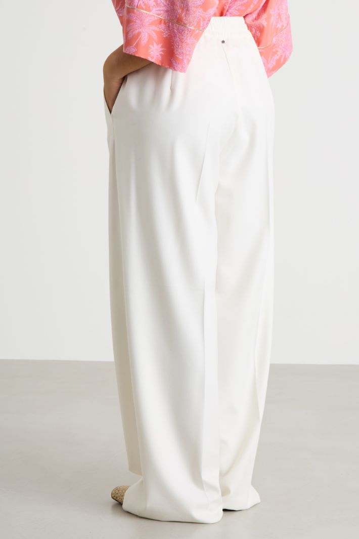 Wide-leg drawstring trousers Intrend - 4