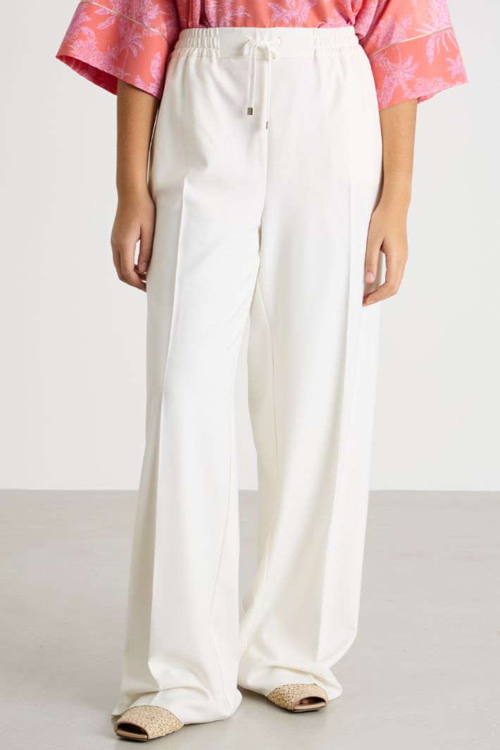 Wide-leg drawstring trousers Intrend - 2
