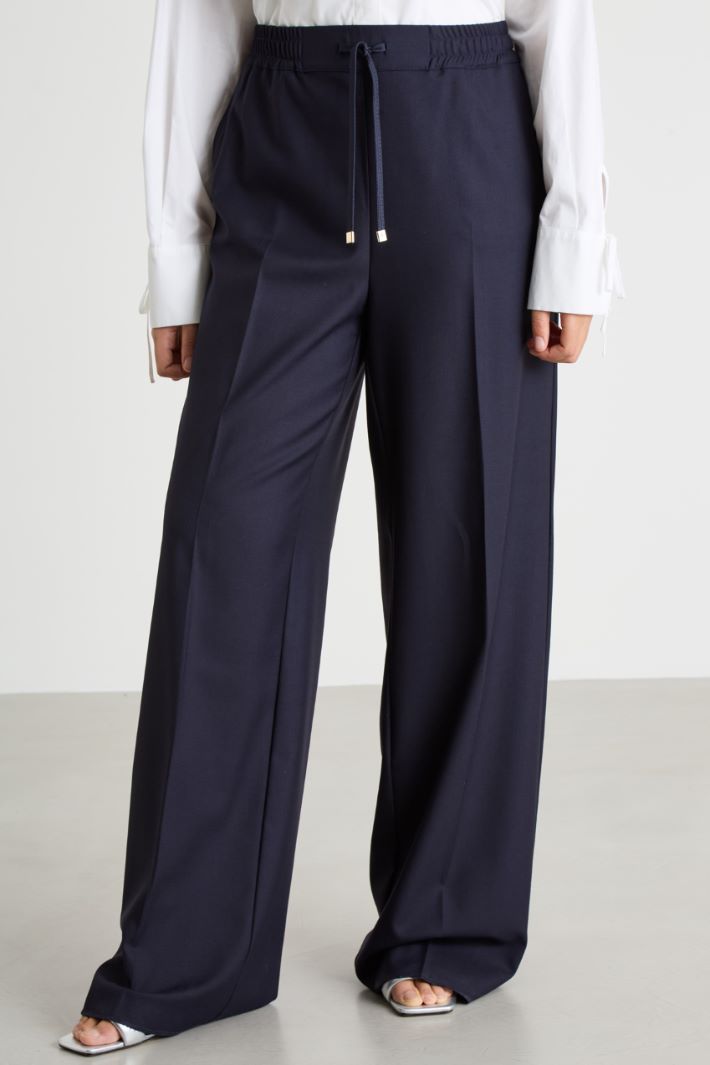 Wide-leg drawstring trousers Intrend - 2