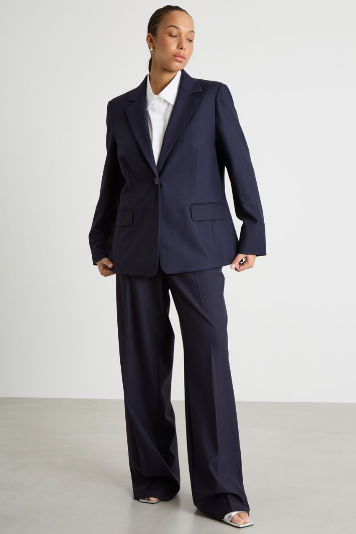 Wide-leg drawstring trousers Intrend