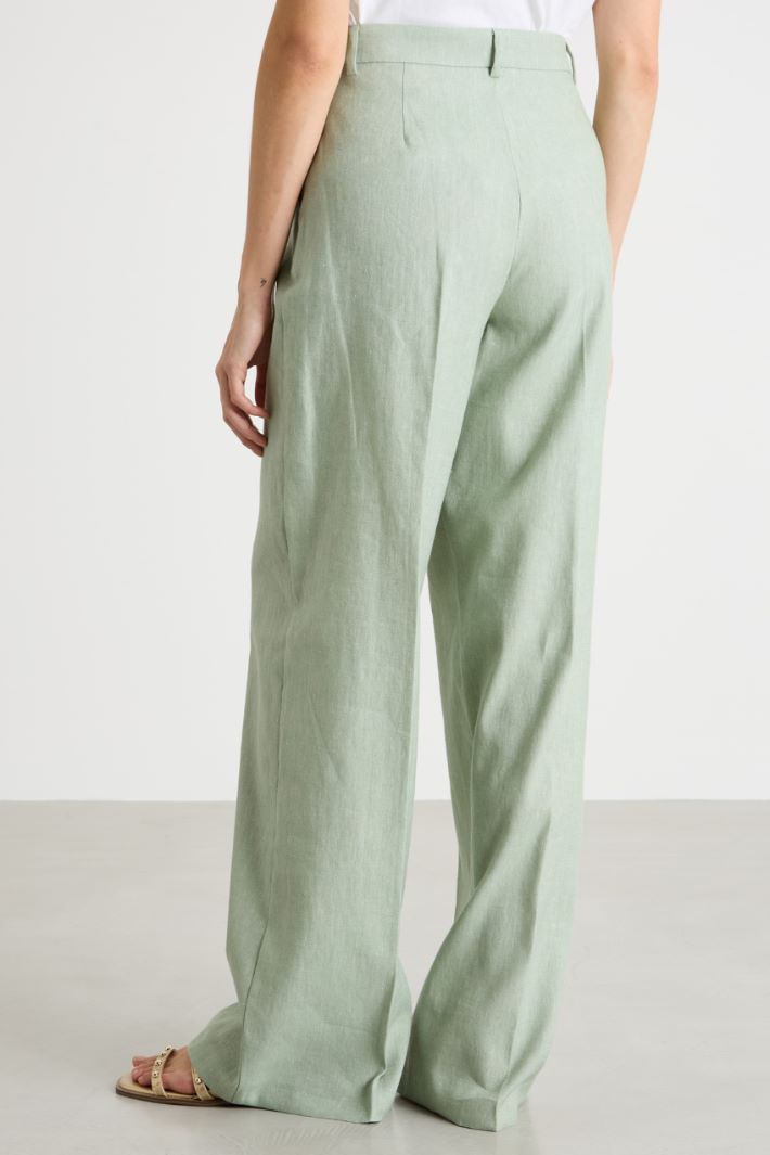 Pleated wide-leg trousers Intrend - 4
